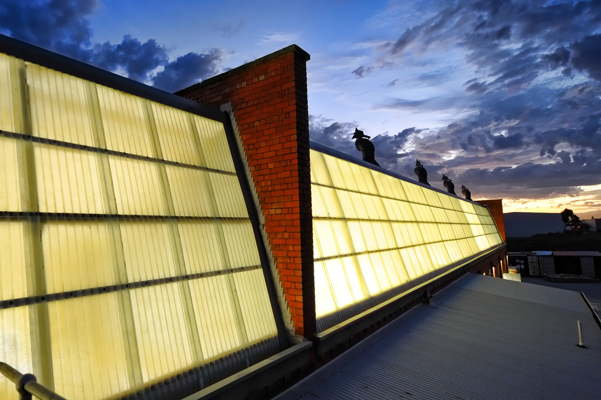 Translucent brewery wall lights