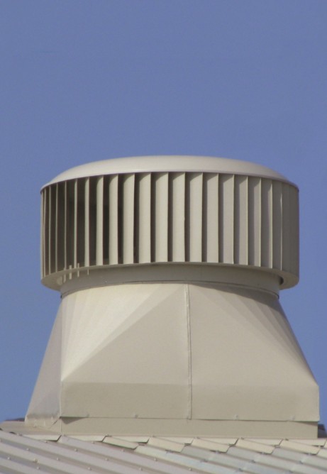 SV industrial roof ventilator installed on industrial roof
