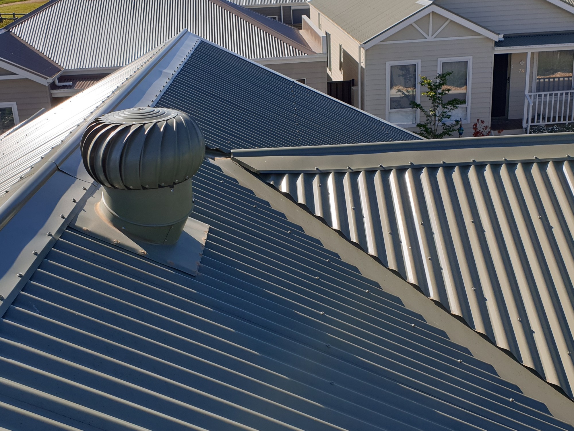 Spinaway ventilator installed on a residential roof