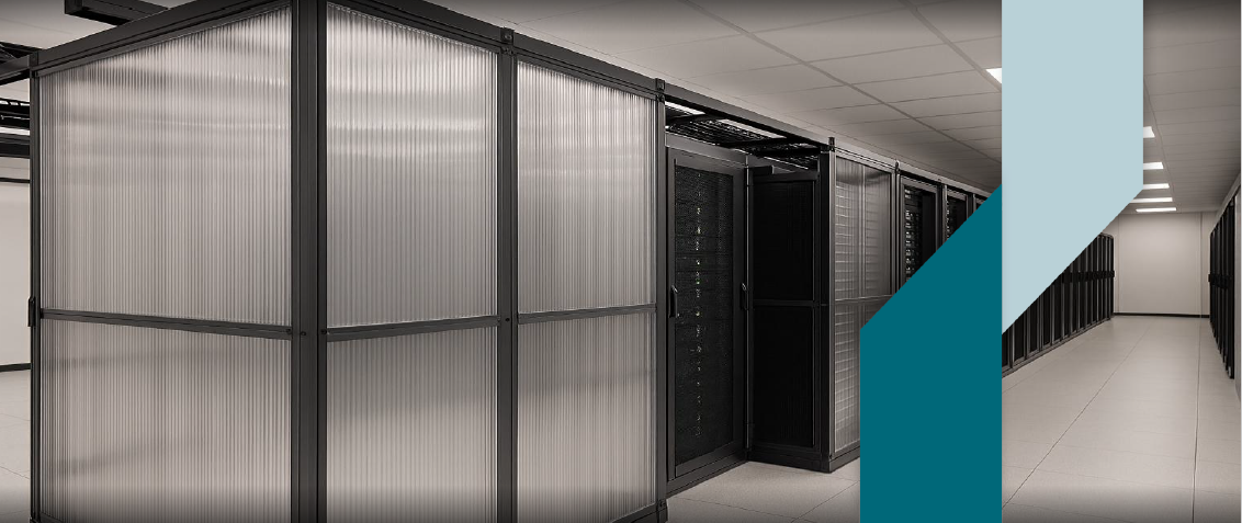 Data centre aisle containment using LEXAN THERMOCLEAR polycarbonate